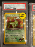 Rocket’s Scyther holo 1st Edition PSA 7 SWIRL