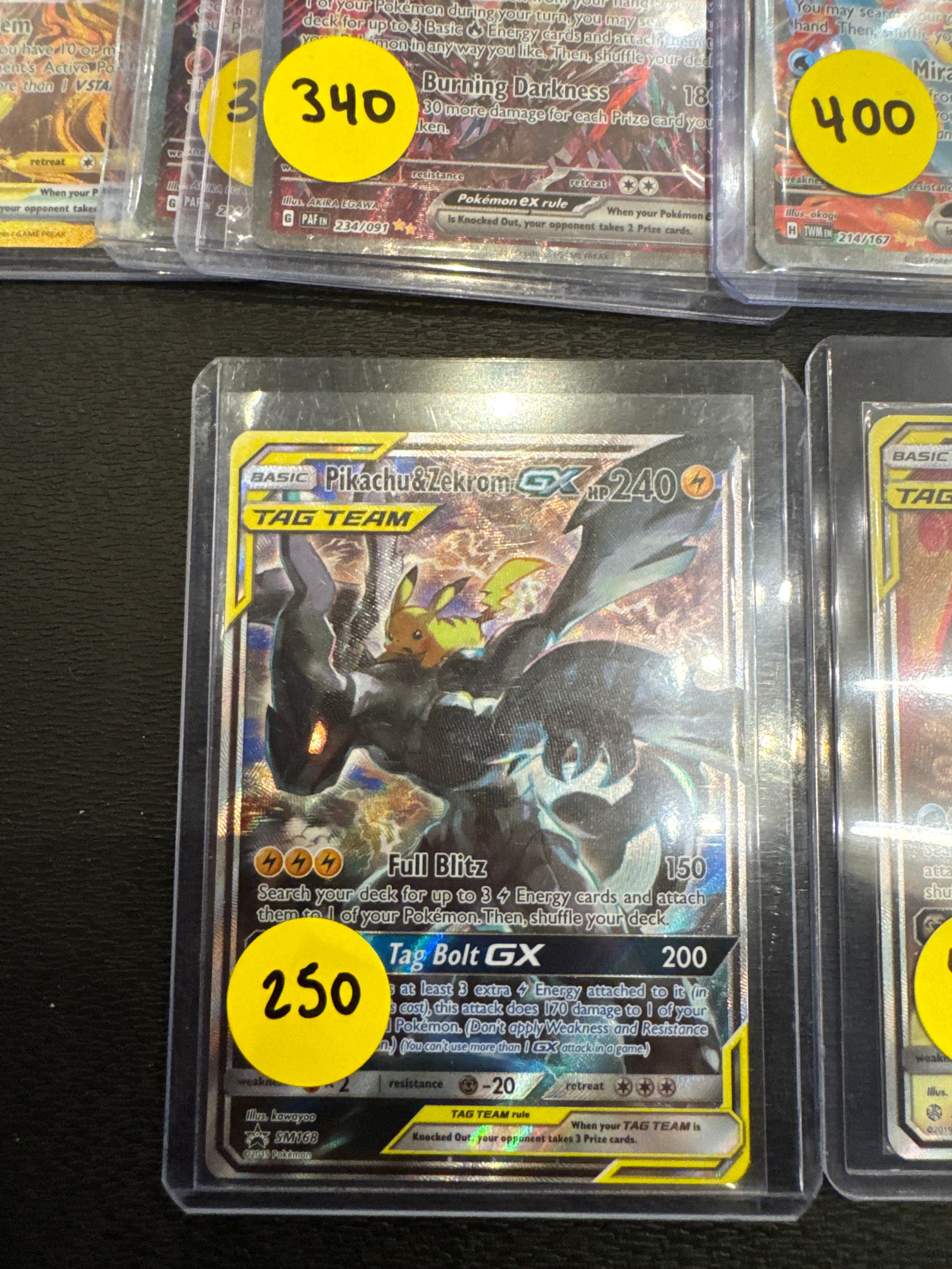 Pikachu and Zekrom GX nm