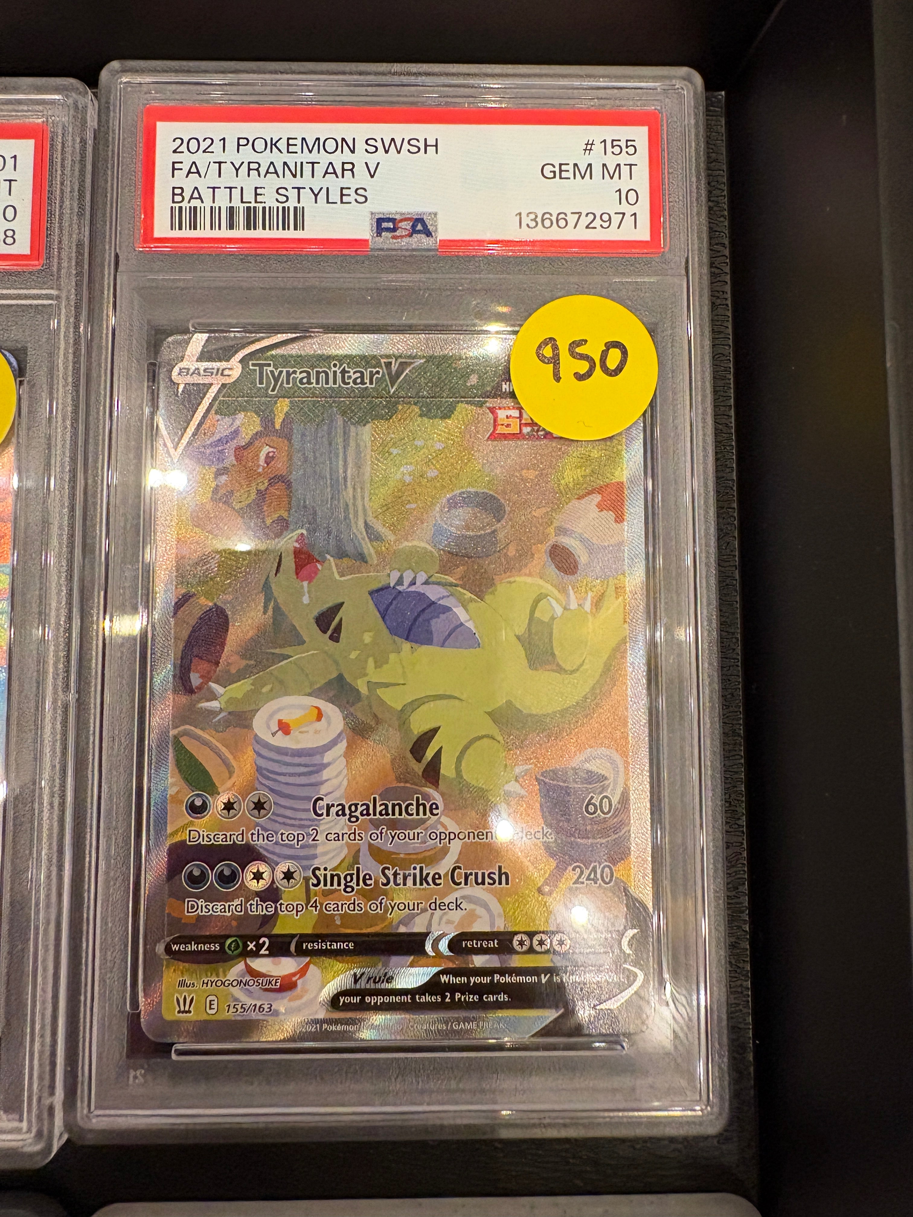 Tyranitar v battle styles alt art PSA 10