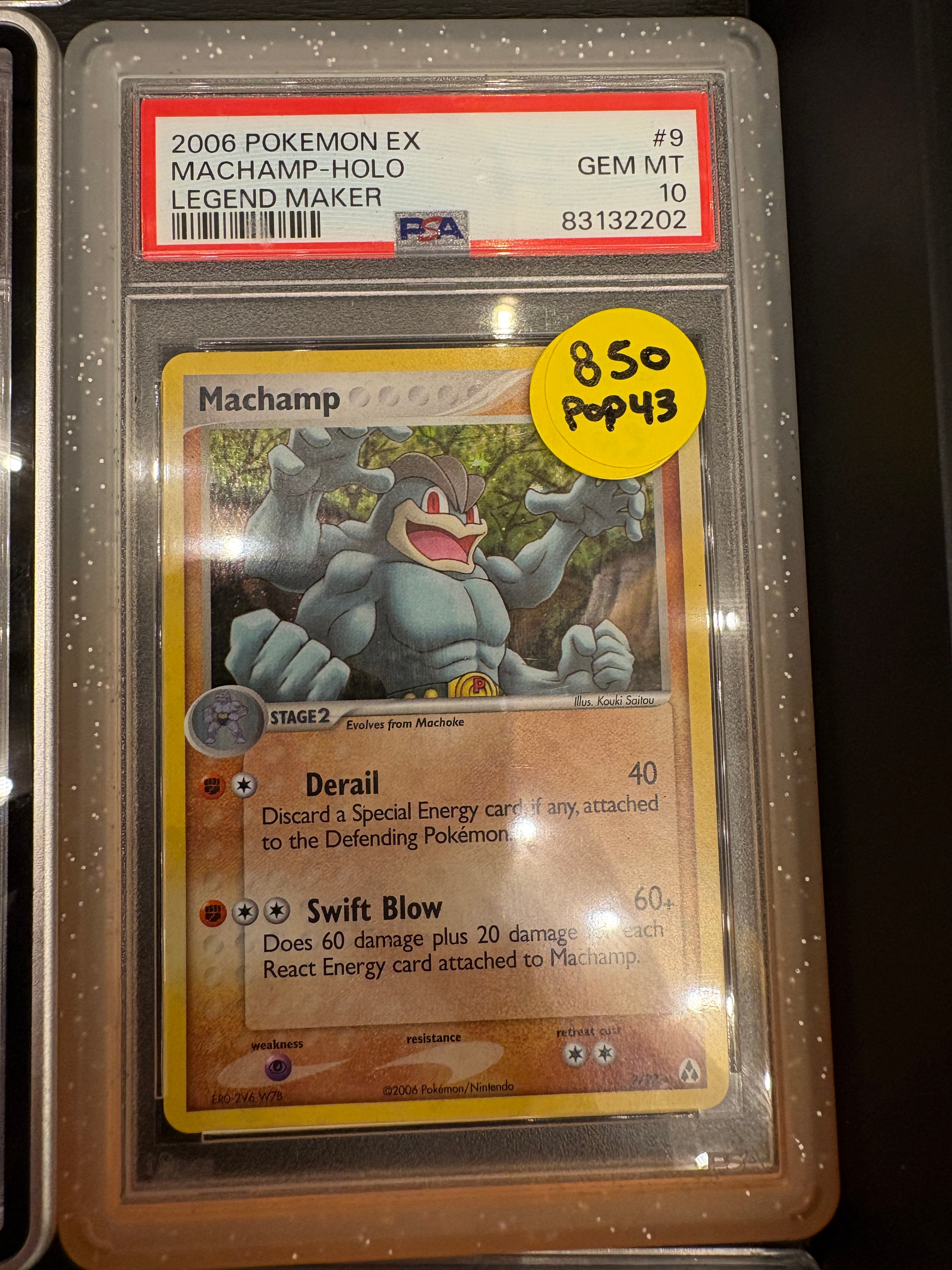 Machamp legend maker PSA 10 pop 43