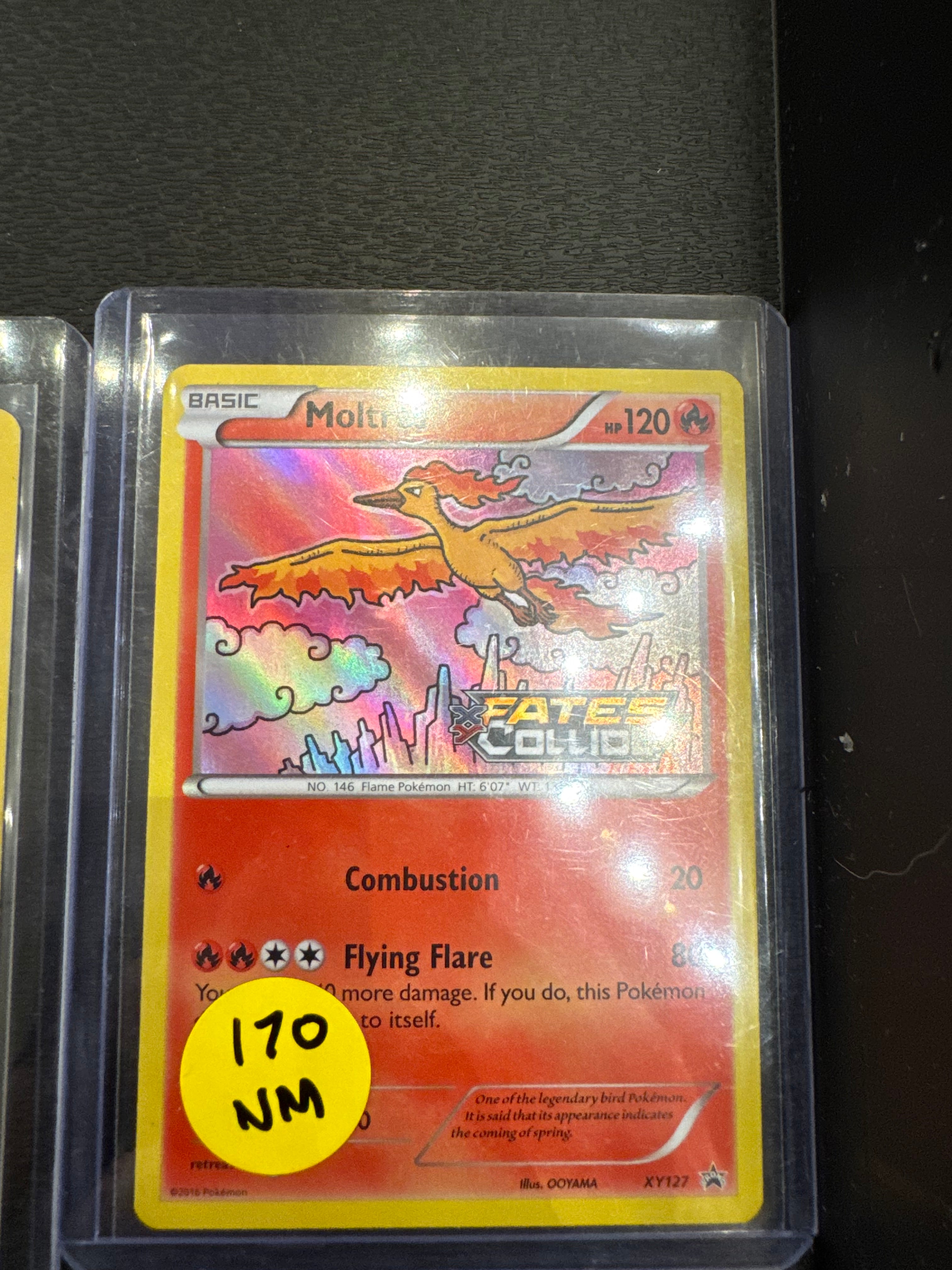 Moltres Fates Collide Stamp nm