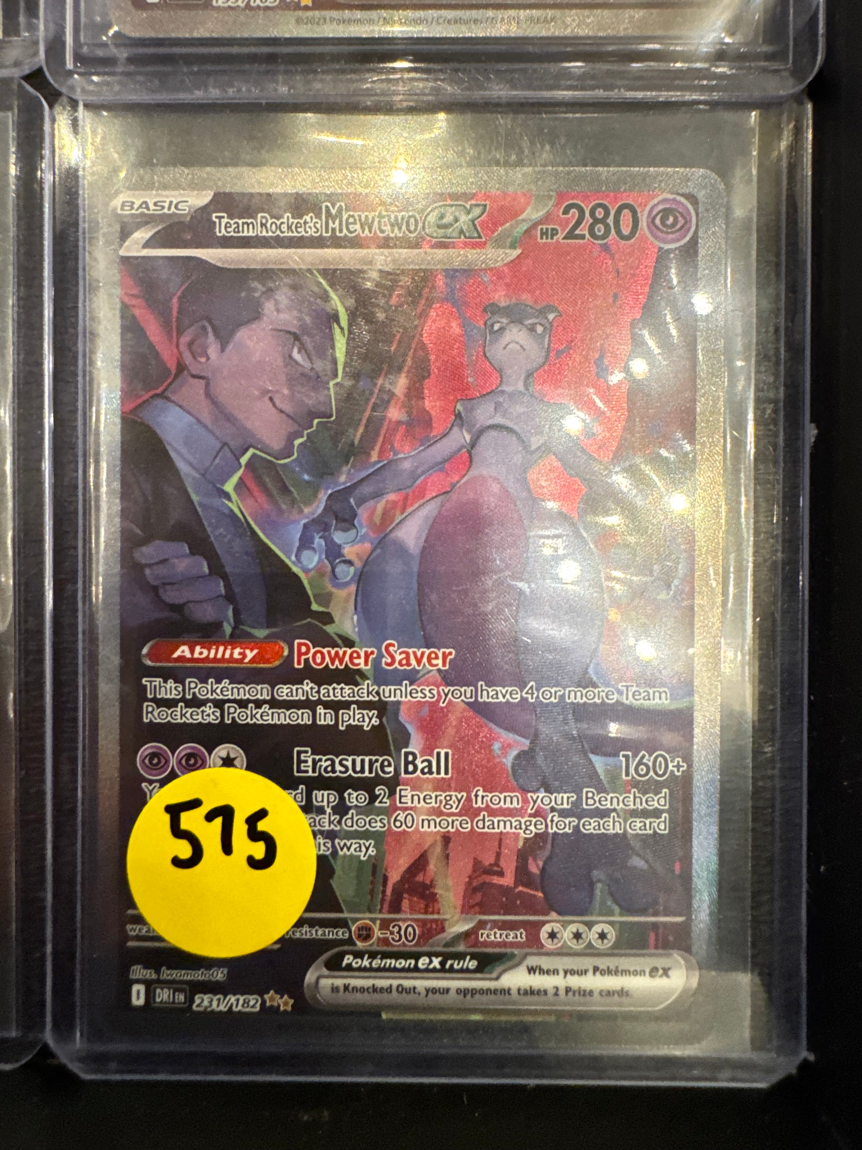 Team Rocket’s Mewtwo EX SIR nm