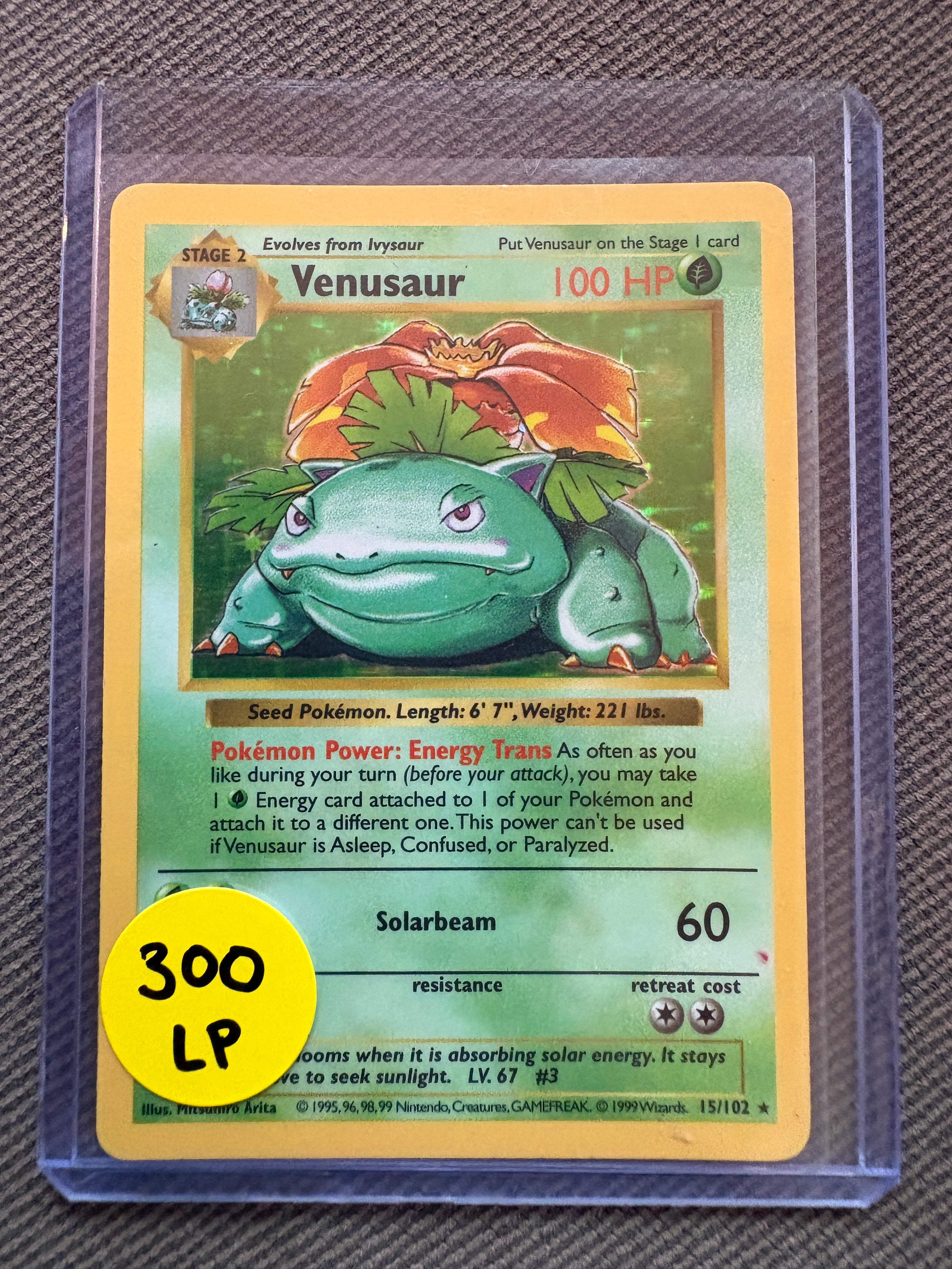 Venusaur base shadowless LP