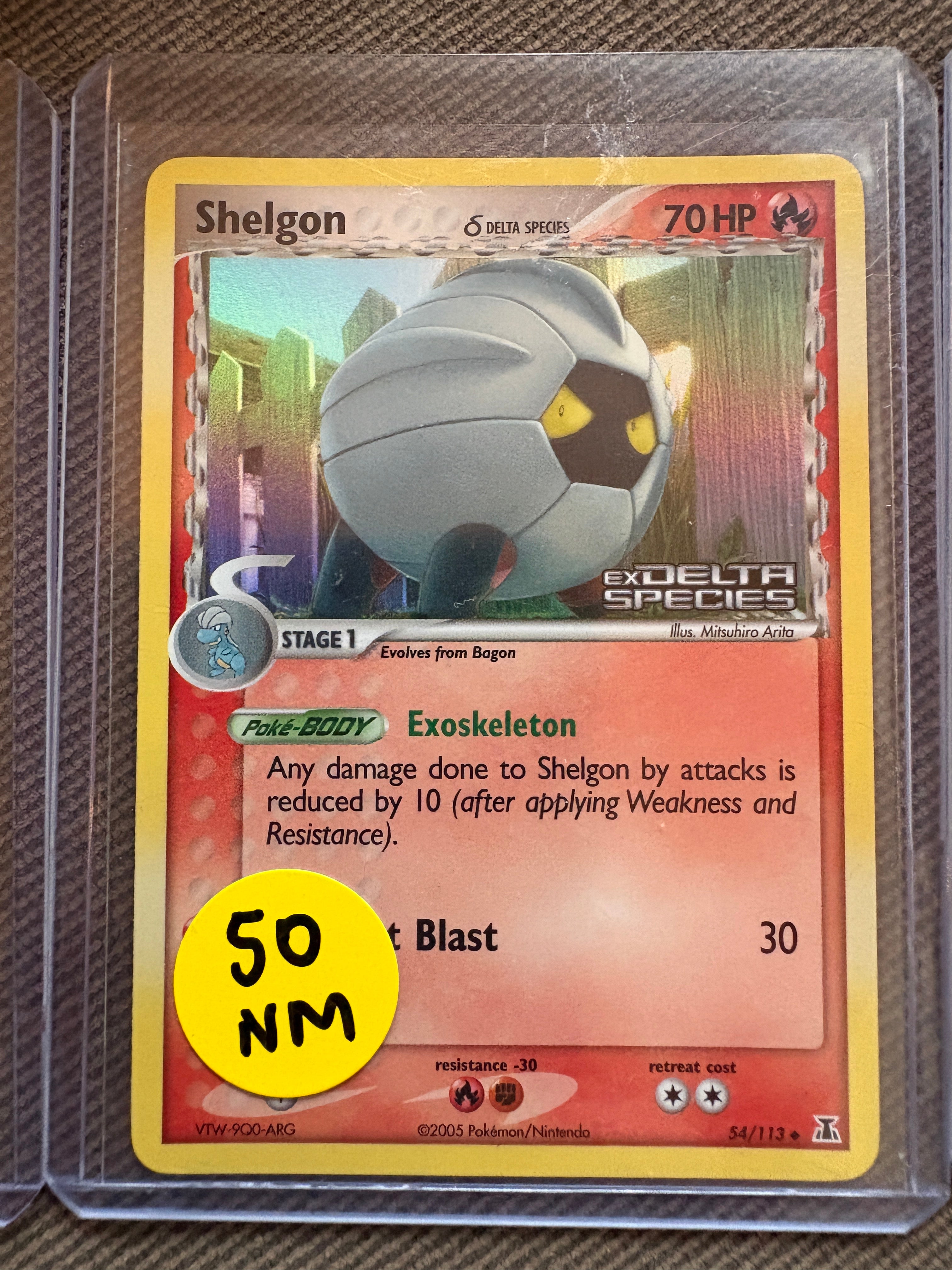 Shelgon delta species Rev Holo Stamp NM