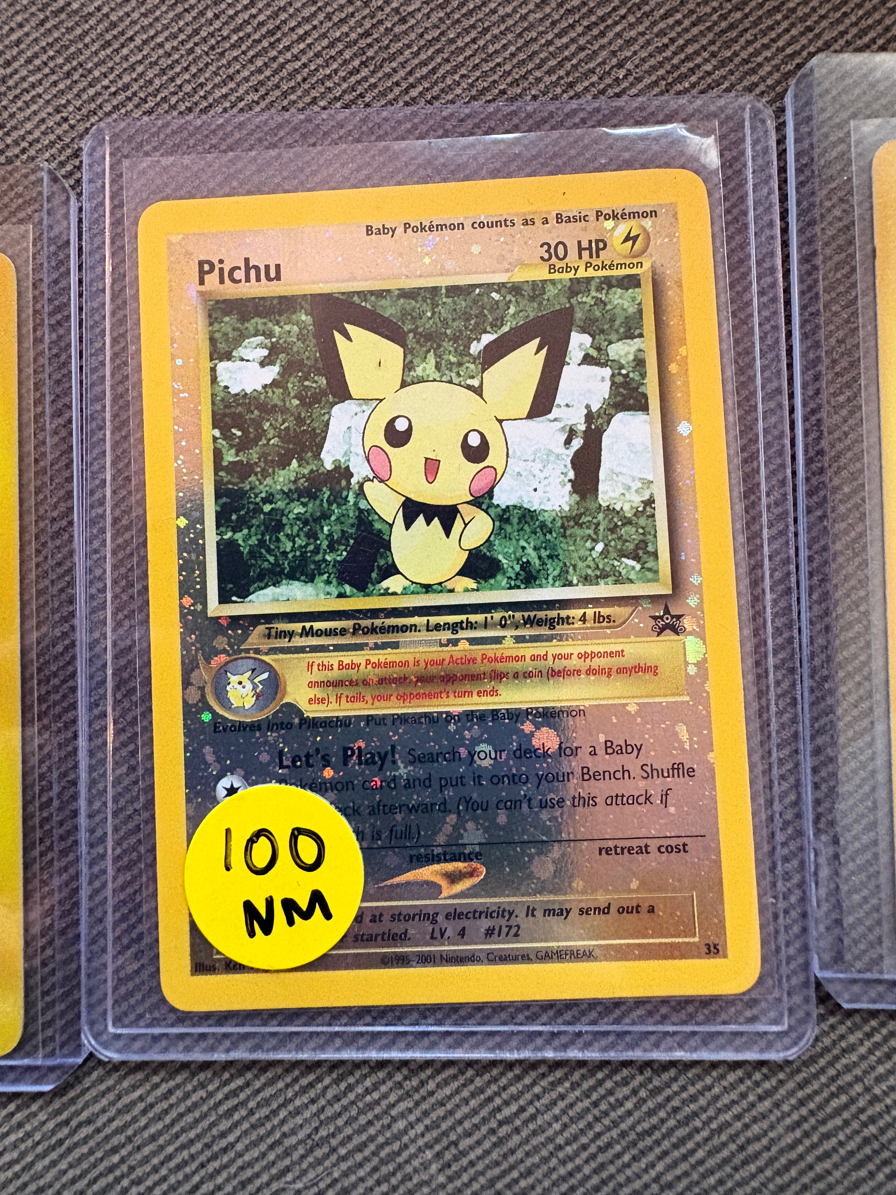 Pichu promo reverse holo NM