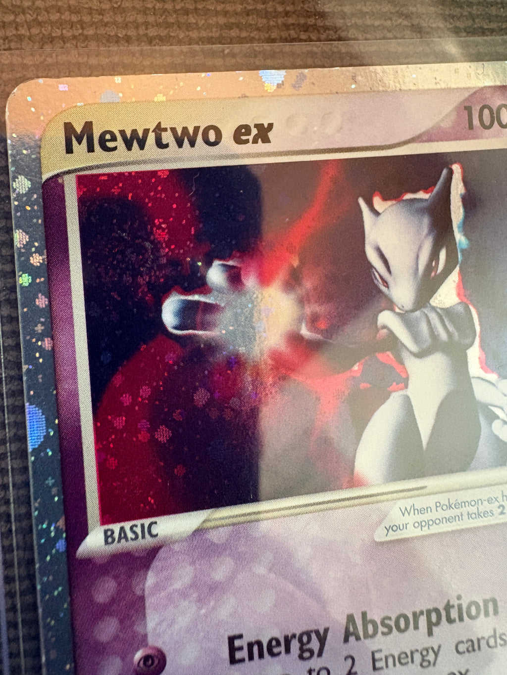 Mewtwo ex ruby sapphire MP+ SWIRL