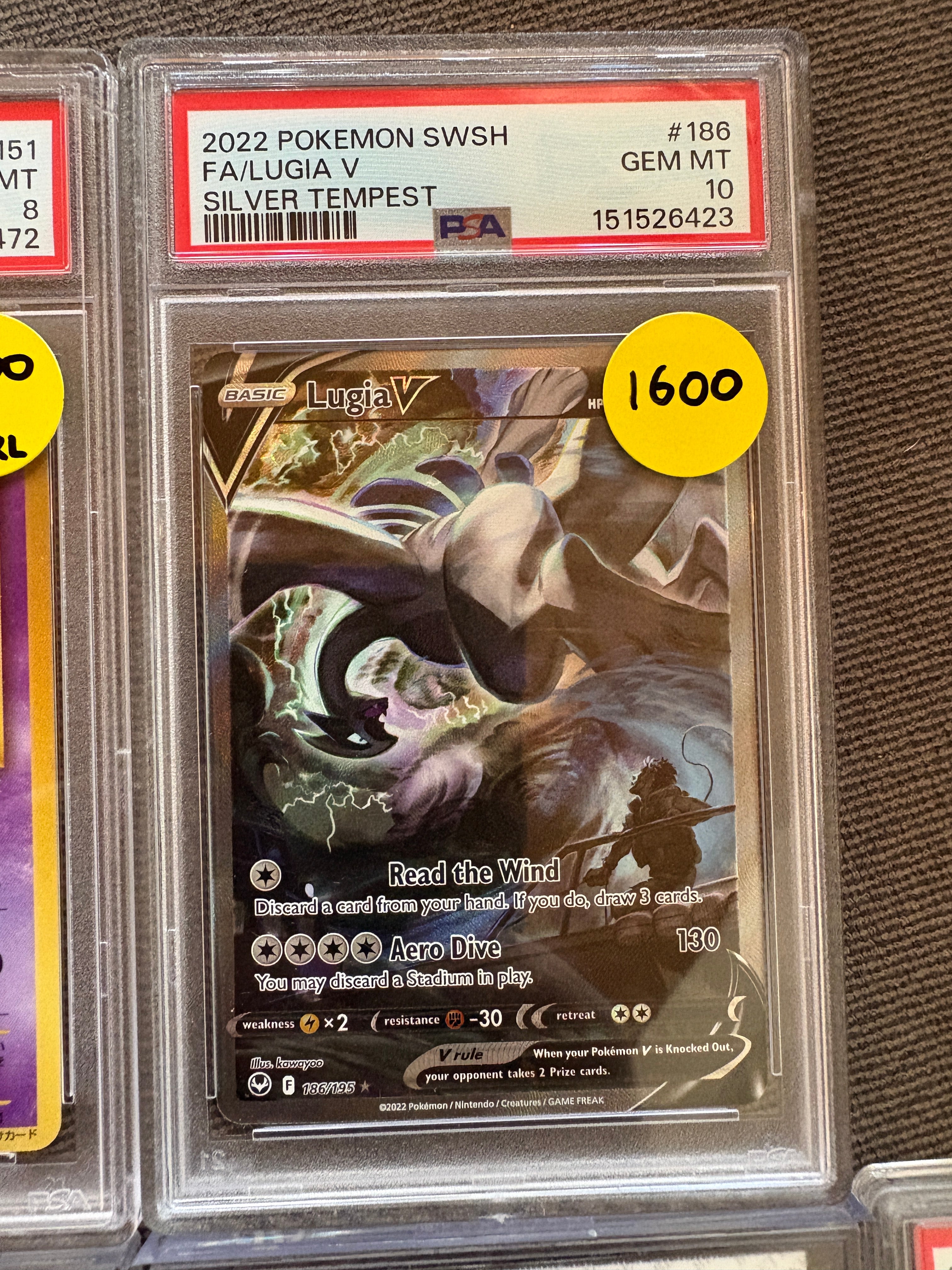 Lugia V Silver Tempest Alt Art PSA 10