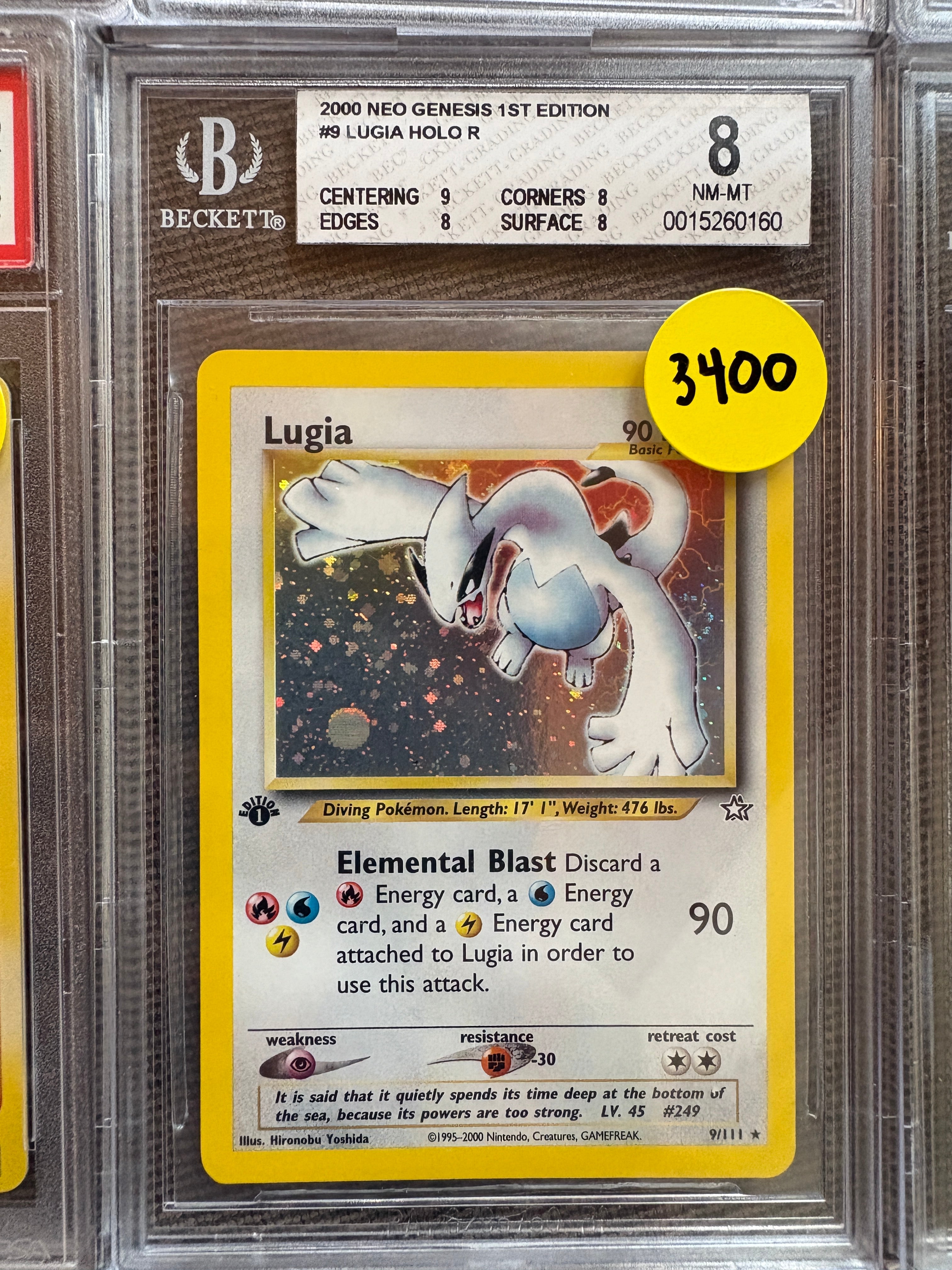 Lugia Neo 1st Edition BGS 8
