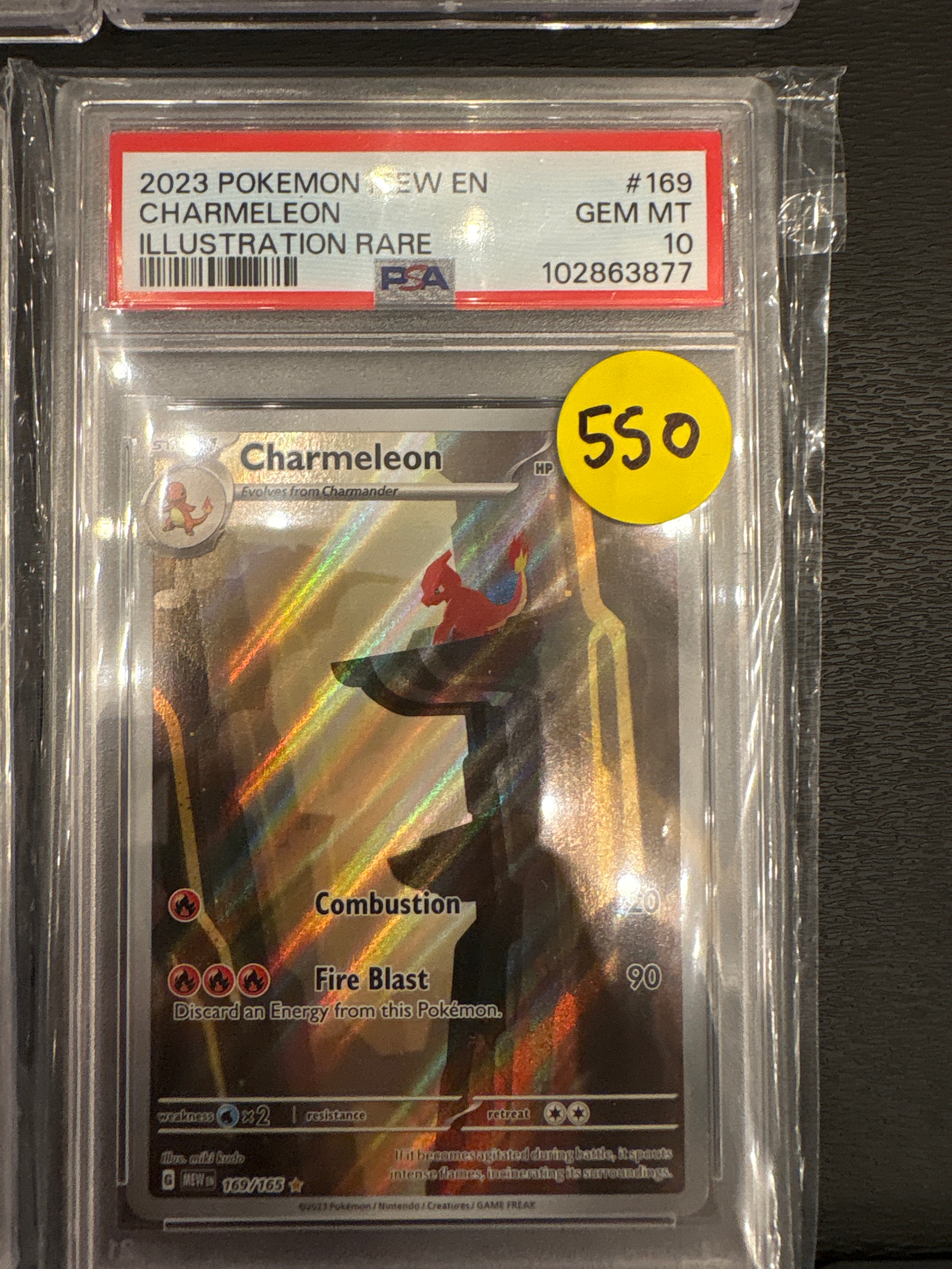 2023 Pokemon Mew EN Charmeleon Illustration Rare PSA 10